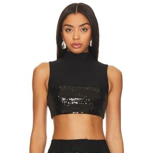 Revolve Venning Sequin Crop Top in XS